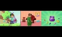 Mix of 3 videos from youtube : Nick Jr Learning Adventures Comparison