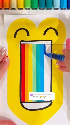 EMOJI MIX 💛😁🌈 | WHAT NEXT? #shorts #shortvideo #emoji #art #drawing #viral #fyp #emojimix #trend
