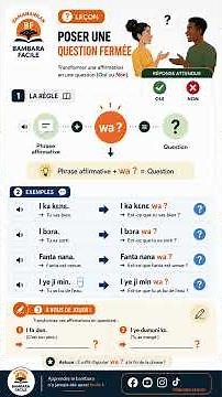 Comment poser une question en bambara ? | Apprendre le Bambara facilement – bambarafacile
