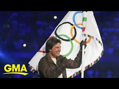 Tom Cruise performs epic stunt at Paris Olympics closing ceremony