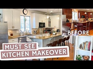 Cherry Cabinets Transformation (Before & After!)