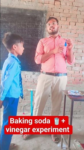 Baking Soda aur Vinegar se Balloon Inflate Experiment 🎈By Shakti sir #shaktisir #viral #trending