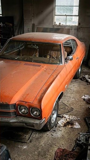 This Rusty Classic Muscle Car Became a Luxury Beast 😱 (Insane Restoration!) #shorts