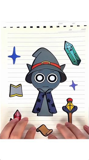 Sprunki Night Time Cute Mod Sticker 🎸Gray💫 스프런키 나이트타임 스티커Asmr #sprunki #shorts