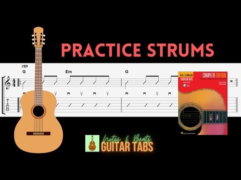 (62 of 70) Hal Leonard Book 1- Practice Strums GUITAR TAB