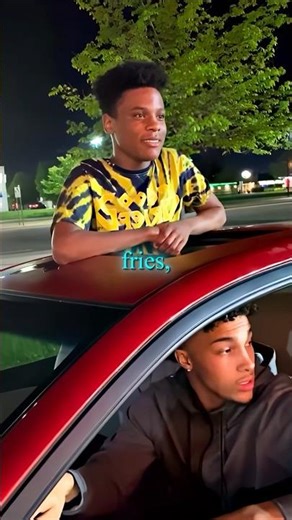 😭🍟 he rapped his drive-thru order