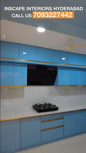 modular kitchen Interior Marina Skies Home | INSCAPE INTERIORS | Hyderabad #interiordesign #home