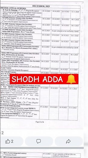 MDU date sheet 2023 2024| MDU examination datesheet| MDU datesheet of semester #mdu #examdate #exam