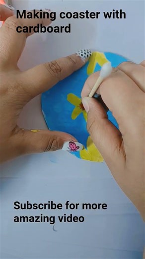 ##making poster with cardboard subscribe for more amazing video