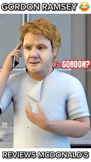 Gordon Ramsay Tries McDonald’s 😂 #gordonramsay #gordon #mcdonalds #animation #funnyshorts