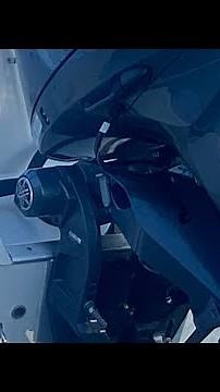 New Yamaha 150hp with integrated hydraulic steering installed on a pair of Haines Hunters. F150XC
