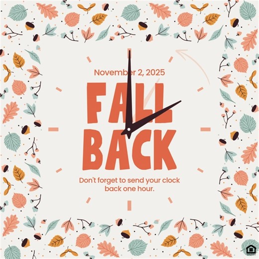 Time to “fall back”! 🍂 Don’t forget to set your clock back one hour tomorrow for Daylight Saving Time. Enjoy your extra hour of rent! ⏰ | The Cape at Sandy Neck