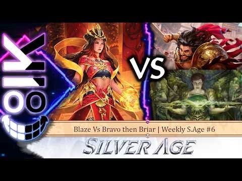 Blaze Vs Bravo & Briar Silver Age Talishar Gameplay | Weekly FaB S.Age #6 | Flesh and Blood TCG