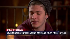 Teenagers vaping marijuana at higher rates than ever before, new study says