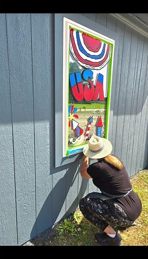 4th of July Storefront Window Painting!