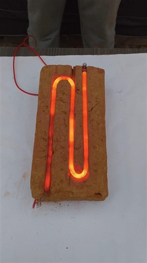 making room heater from brick 😍|| #shorts #experiment