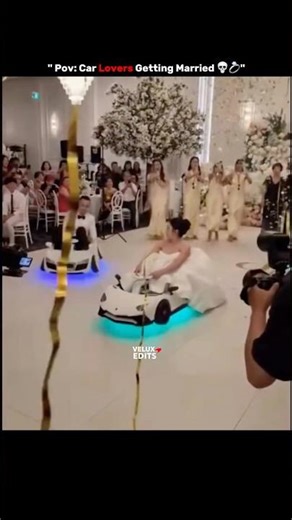 “POV: Car lovers getting married 🏎️💍🔥”
