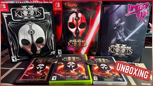 Star Wars: Knights of the Old Republic II The Sith Lords Master Edition unboxing (Limited Run Games)
