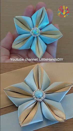 How to Craft Beautiful Flowers with Yellow Rice Paper Ribbons