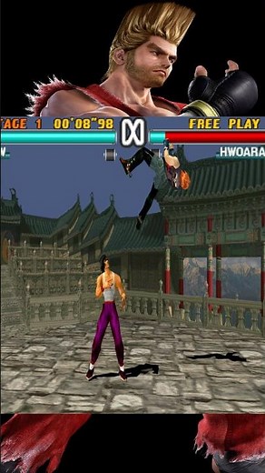 Law vs hwoarang tekken 2 gameplay #shorts #tekken3 #nonsubscribers #hype