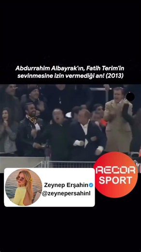 Abdurrahim Albayrak’ın, Fatih Terim’in sevinmesine izin vermediği an😅
