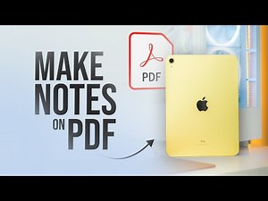 How to Make Notes on PDF in iPad (tutorial)
