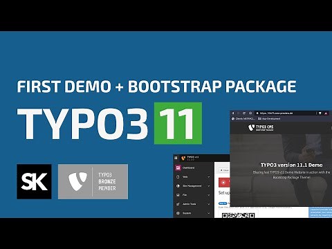 TYPO3 11.1 first demo with the Bootstrap Package