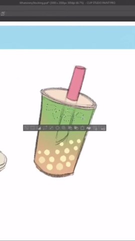 How to draw a cute boba drink