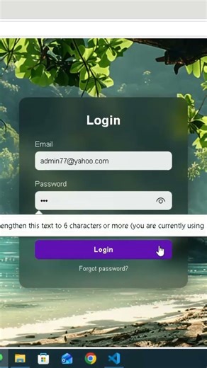 Modern Login Page Using HTML, CSS, & JavaScript