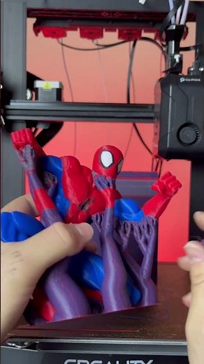 Multi-Color Spider-Man Print on Ender 3 KE! 🕷️🎨 |