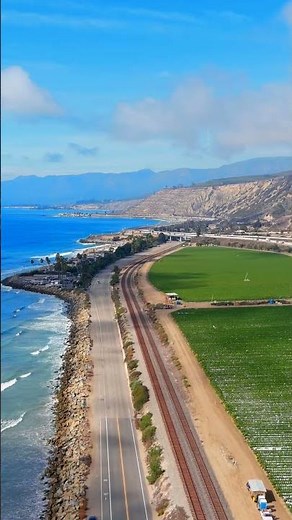California's Iconic Coastline: 4K Drone Video of Rincon Beach #venturaca #venturacalifornia