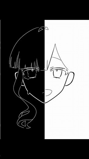 【表裏一体 イラストメイキング】# #めめ村 #イラストメイキング #イラスト #illustration #art #めめもりアート #めめんともり