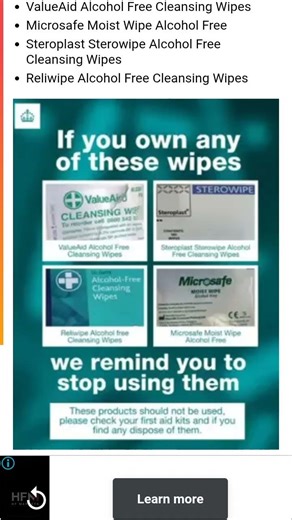 Four contaminated wet wipe brands to avoid after six deaths linked to outbreak