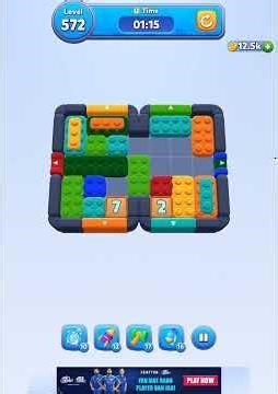 ColorBlock jam game solution level 572