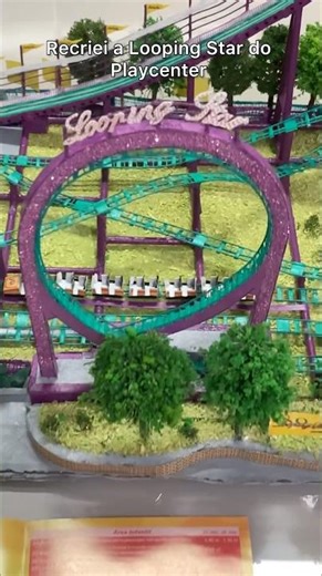 Recriei a Looping Star do Playcenter #playcenter #montanharussa #miniatura #parquedediversão