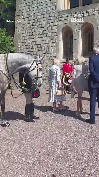 Queen Camilla takes Bridgitte Macron on a tour of Windsor Castle
