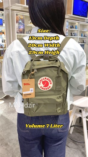 Fjallraven Kanken Mini Backpack Green