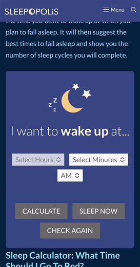 Curious to learn more about the Sleepopolis sleep calculator? Here you can figure out what the sleep calculator means, how to use it, and tips you will get when using it! To calculate your own sleep cycle, click the link in bio! #sleeptok #sleepopolis #calculator #bettersleep #sleeptips