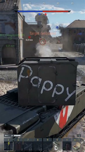 This is the tank equivalent of a perfectly timed parry. ⚔️🎭 #shorts