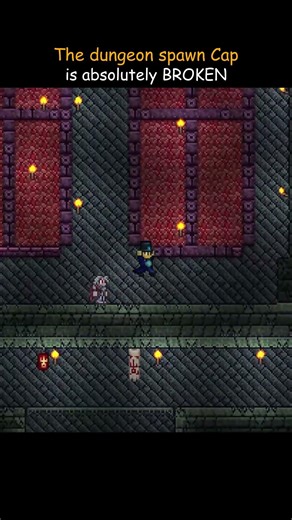 Terraria dungeon SPAWN cap is absolutely BROKEN