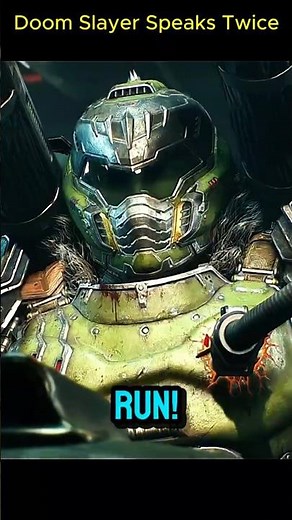 Doom Slayer Speaks Two Word in Two Game #doomthedarkages #doometernal #doomguy #doomslayer #slayer