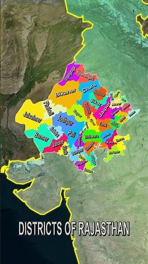 Districts of Rajasthan #facts #map #rajasthan