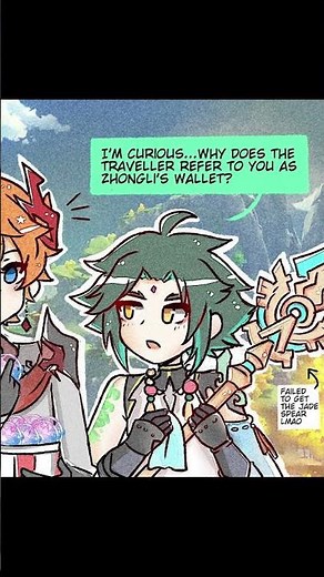 Why is Childe Called "Zhongli's Wallet"? | Comic by grymmalkin #bl #genshinimpact #comicdub