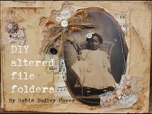 DIY Altered Bohemian File Folder mini tutorial