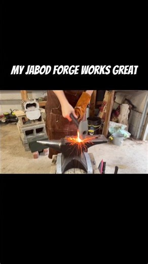 My #diy JABOD #forge works great #beginners #blacksmithing #diyforge