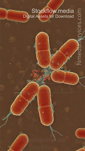 Bacillus | Bacteria | Microscopic - Vertical Stock Footage