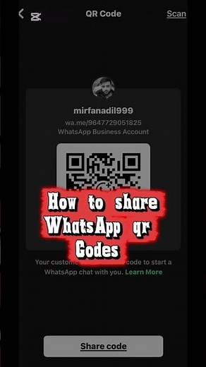 How to scanning WhatsApp qr code 🧑‍💻