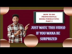 Complete formatting of KDP e-book in MS Word||Amazon book publishing format||How to set page margins