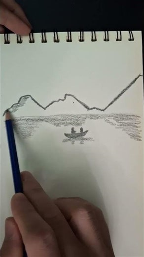 Peace on the Sketch: Love Under the Stars & Mountains #drawing #relaxingart