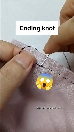How to do an Ending knot | Perfect finish stitch for beginners 💡🌟